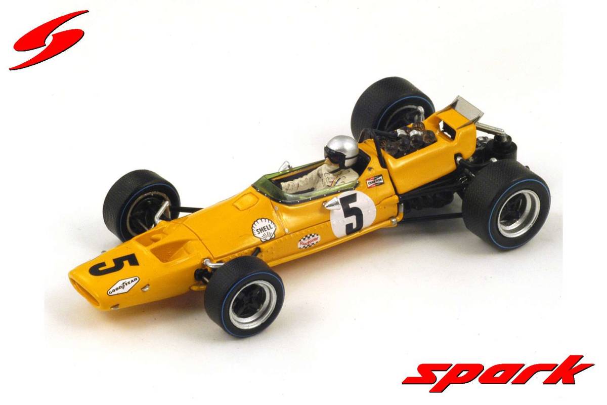 ■スパークモデル 1/43 1968 マクラーレンM7A #5 B.マクラーレン ベルギーGP優勝