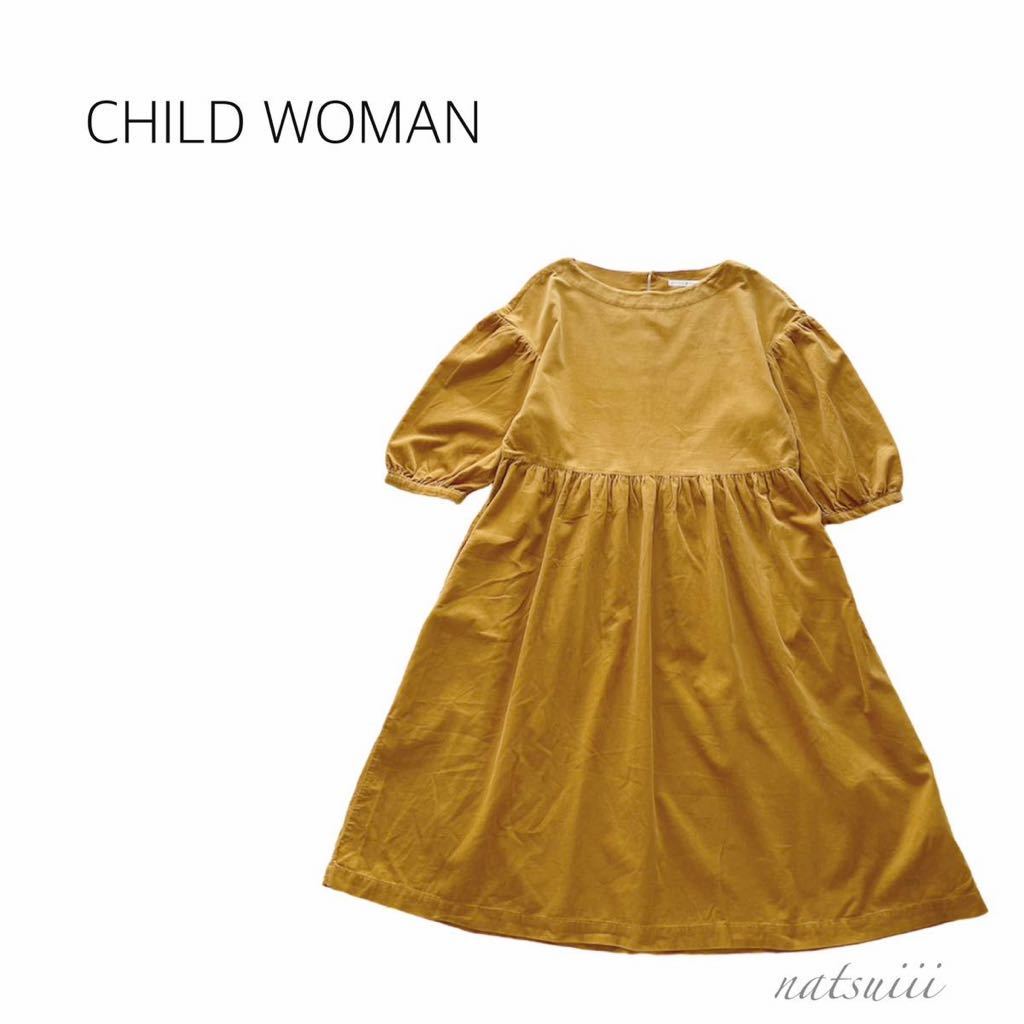 CHILD WOMAN Child Woman.... рукав вельвет горчично-желтый gya The - One-piece бесплатная доставка 