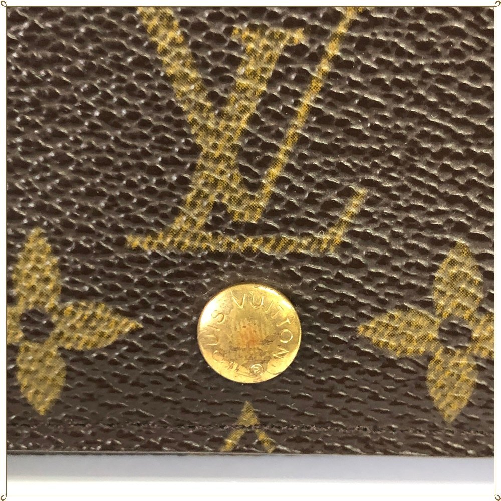 ○ 1円～ ジャンク ルイヴィトン モノグラム M61730 L字ファスナー 二つ折り財布 ポルトモネ ビエトレゾール LOUIS VUITTON_画像6