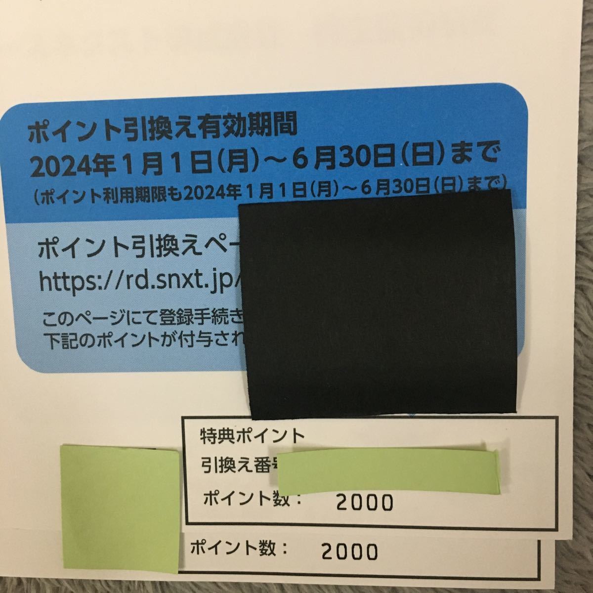 【最新・番号通知・送料無料】ソースネクスト 株主優待 4000ポイント（2000ポイント×2名義） SOURCENEXT　特典ポイント引換え番号_画像1