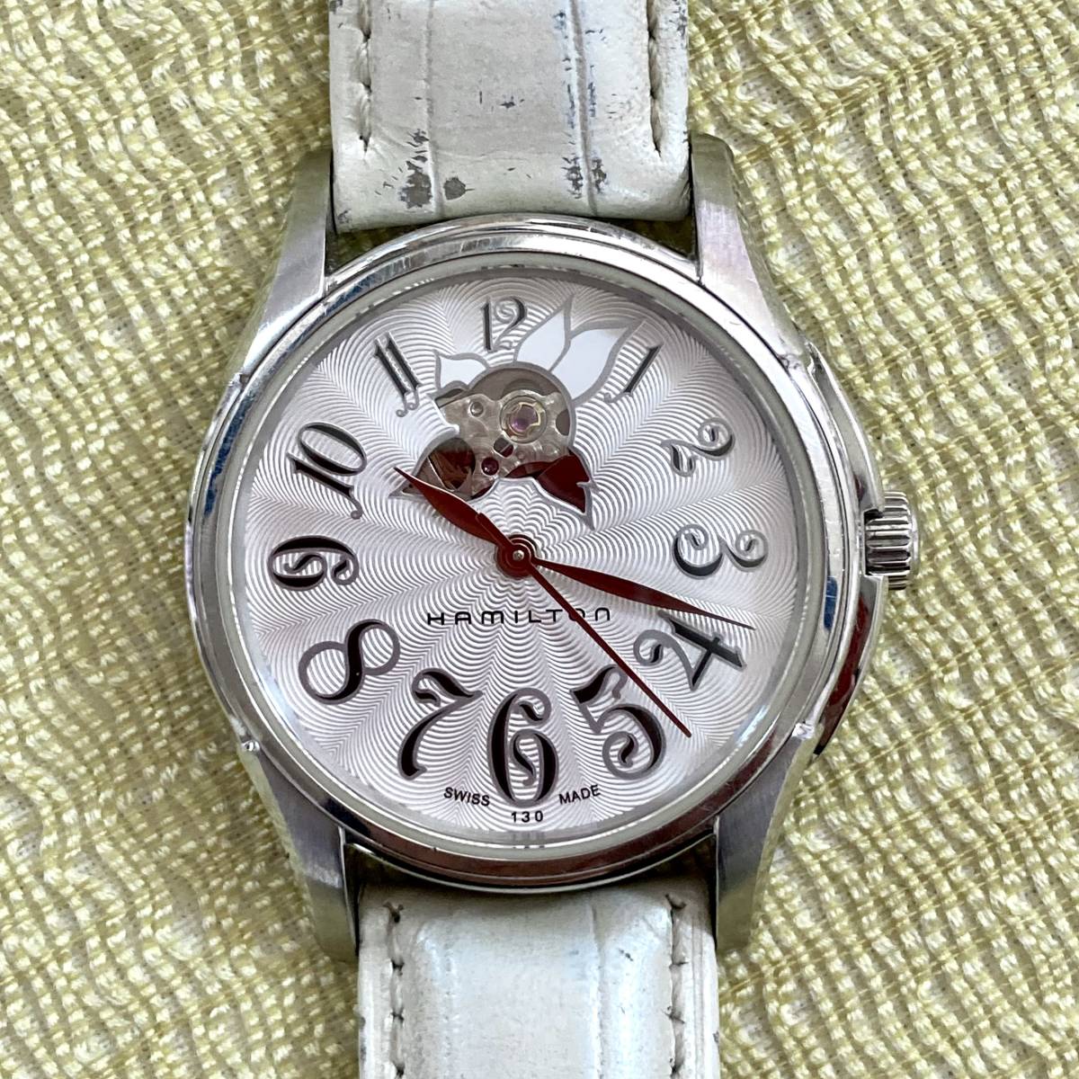ハミルトン 腕時計 オートレディ ジャズマスター 自動巻き ホワイトH323650 レディース HAMILTON_画像1