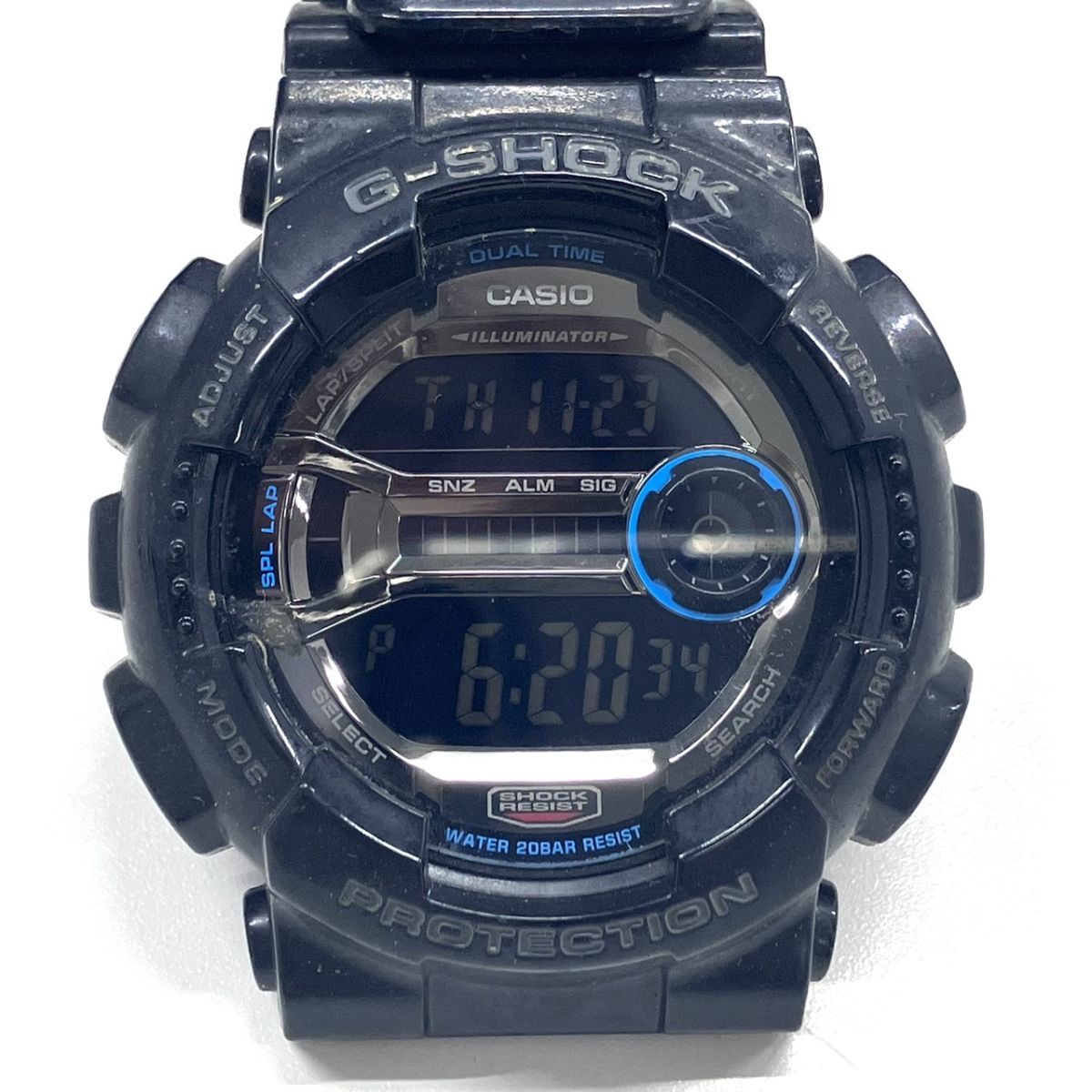 C042-CH1-160 ◎ CASIO カシオ G-SHOCK ジーショック GD-110-1JF メンズ 腕時計 クォーツ デジタル時計 ブラック 稼働①_画像1