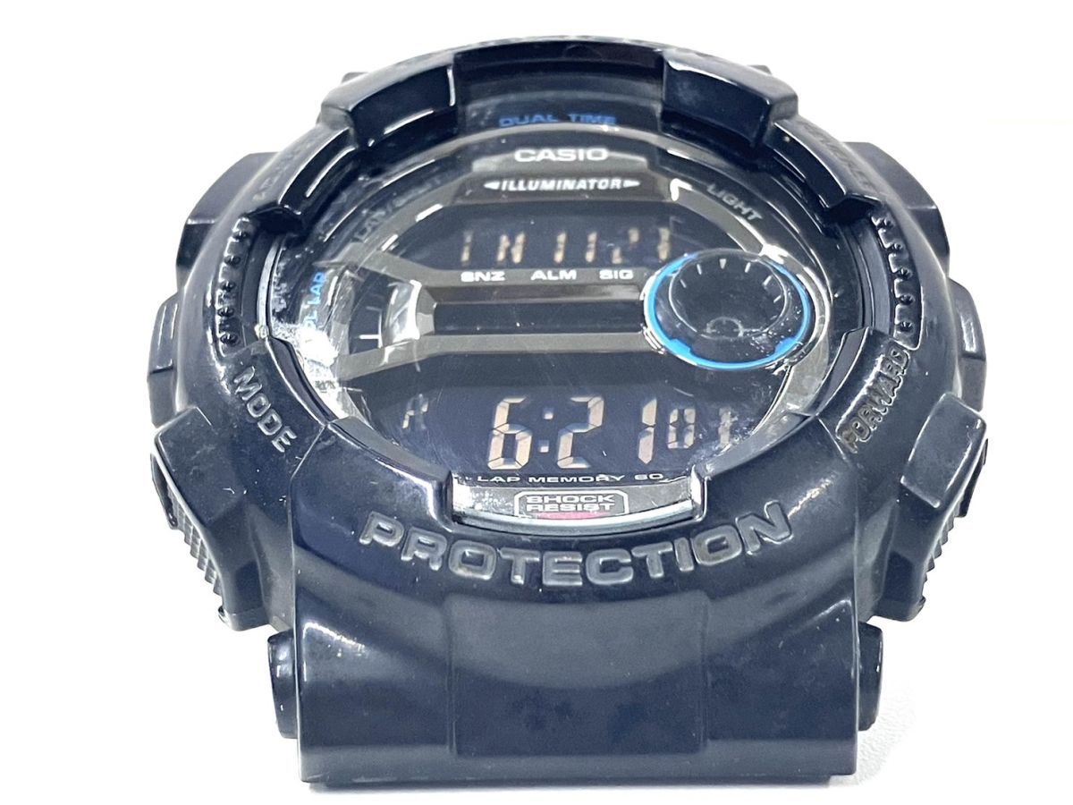 C042-CH1-160 ◎ CASIO カシオ G-SHOCK ジーショック GD-110-1JF メンズ 腕時計 クォーツ デジタル時計 ブラック 稼働①_画像5