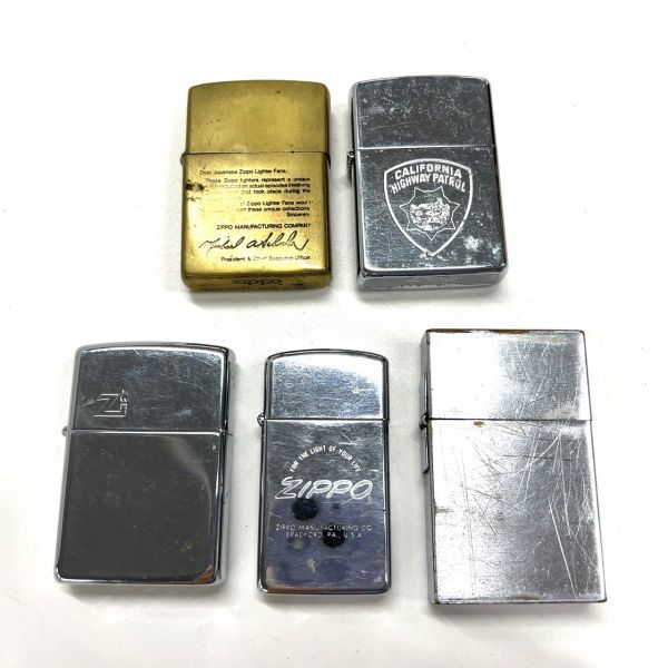 F183-I53-30 ▲ ZIPPO ジッポー オイルライター ライター 5個セット CALIFORNIA 他 喫煙器具 喫煙グッズ 喫煙具 火花あり③_画像1