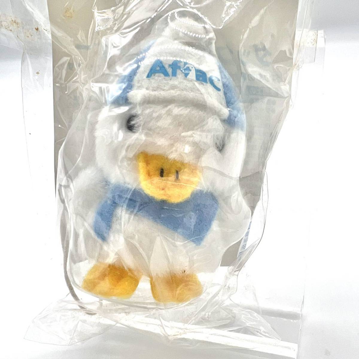 レア 非売品 未使用 未開封 Aflac アフラック ダック 携帯 クリーナー アヒル ノベルティ ストラップ マスコット キーホルダー ぬいぐるみ_画像4