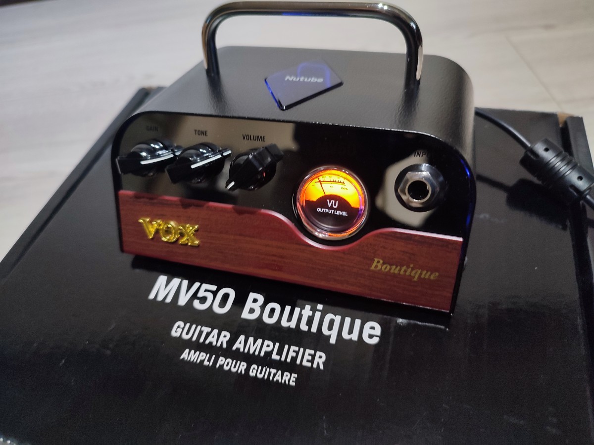 箱あり美品 VOX MV50-BQ boutique 説明書 包装袋など完備 ヴォックス ギター ヘッドアンプ _画像4