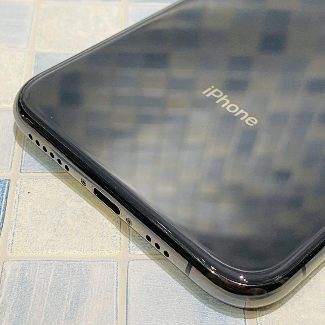 美品 SIMフリー iPhoneXS 64GB 757 スペースグレイ 新品バッテリー 大画面の画像9