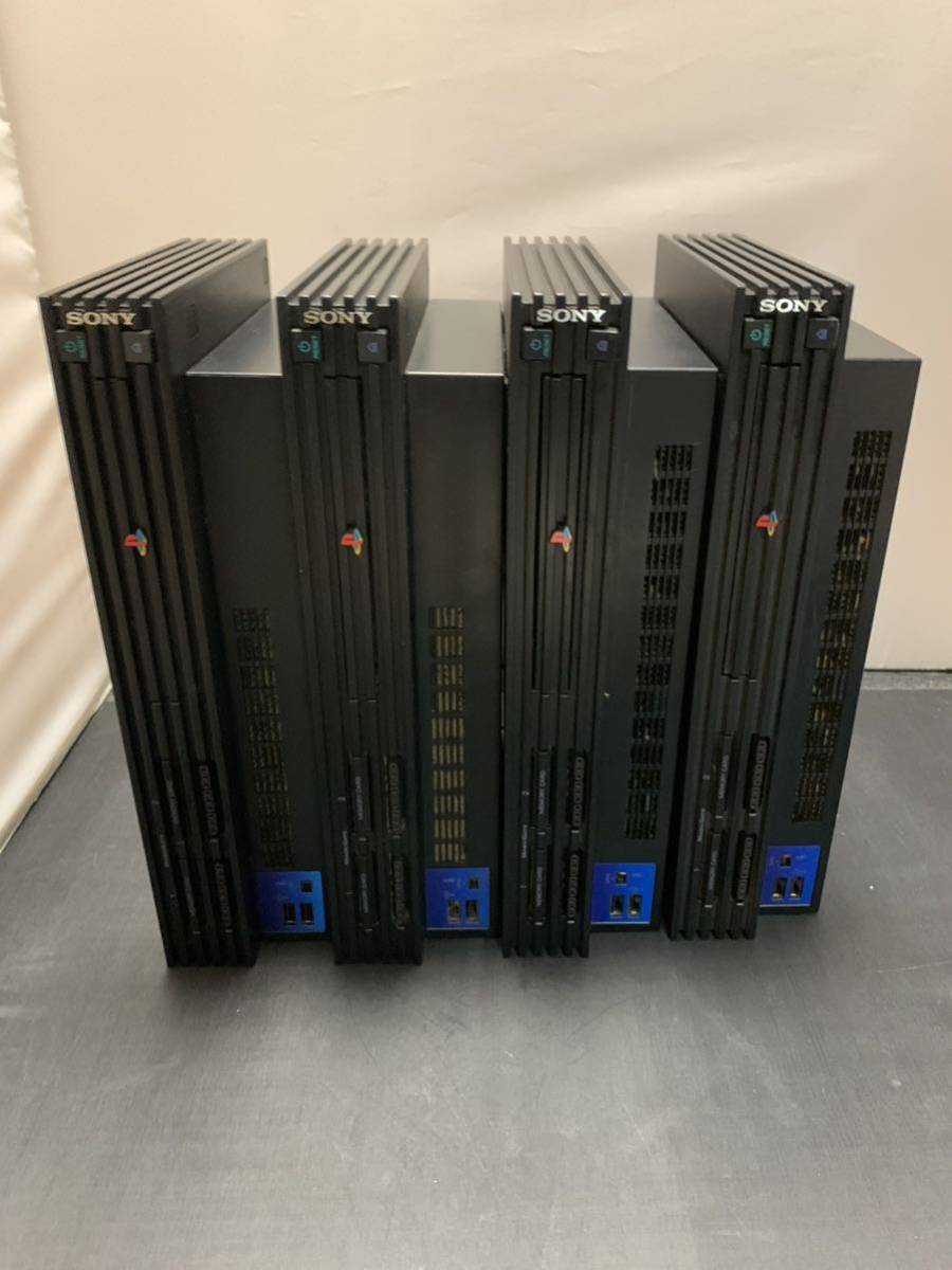 PS2 PlayStation2 本体ブラック 厚型 SCPH-39000 2台SCPH-10000/SCPH-18000 薄型SCPH-75000 ホワイト2台SCPH-70000 ジャンク　1円スタート_画像2