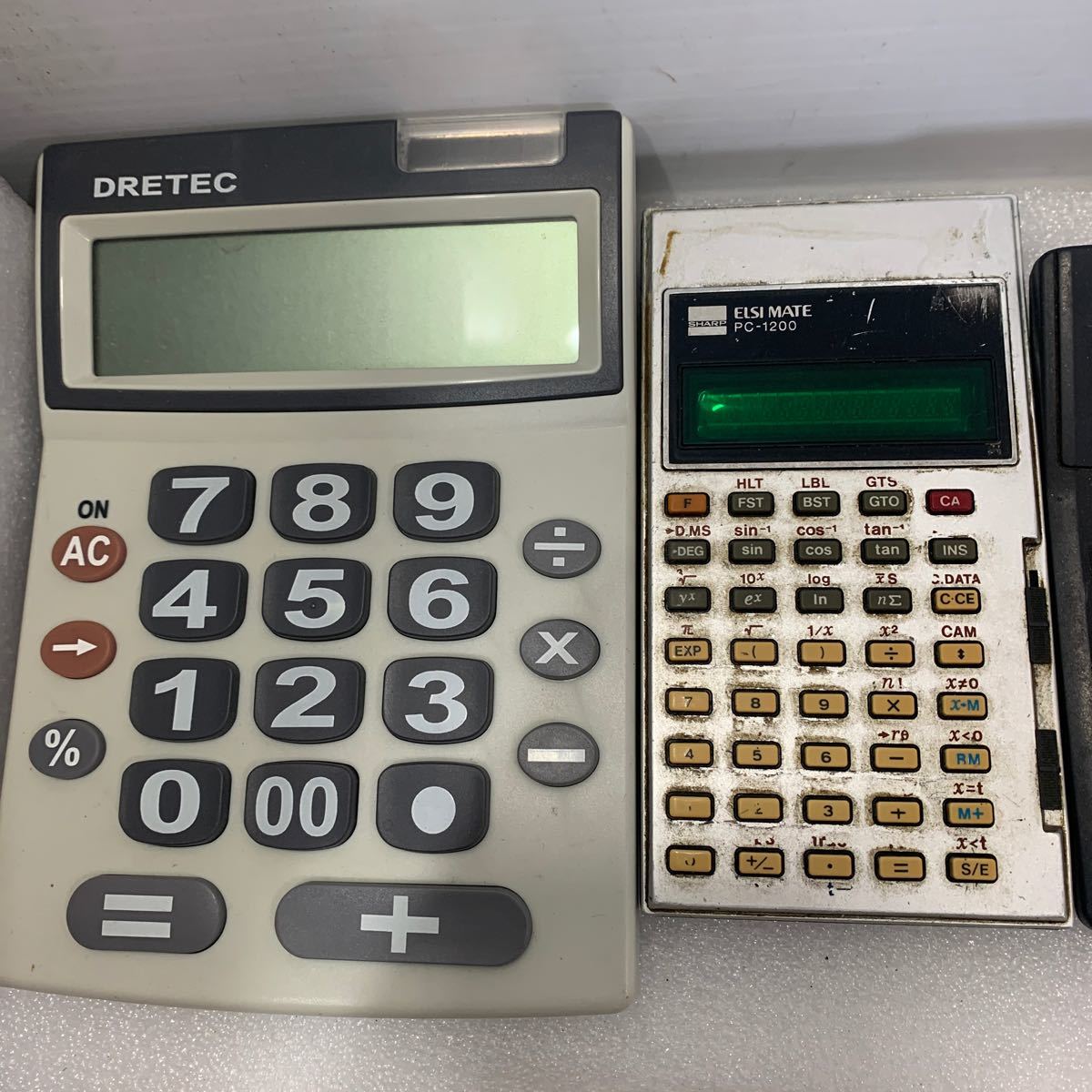 QW3175 calculator count machine together 11 pcs SHARP PC-1200 EL-bm621 CAS10 JH-12VT SL-350 other operation not yet verification Junk 1221