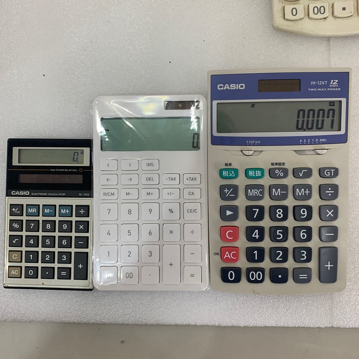 QW3175 calculator count machine together 11 pcs SHARP PC-1200 EL-bm621 CAS10 JH-12VT SL-350 other operation not yet verification Junk 1221