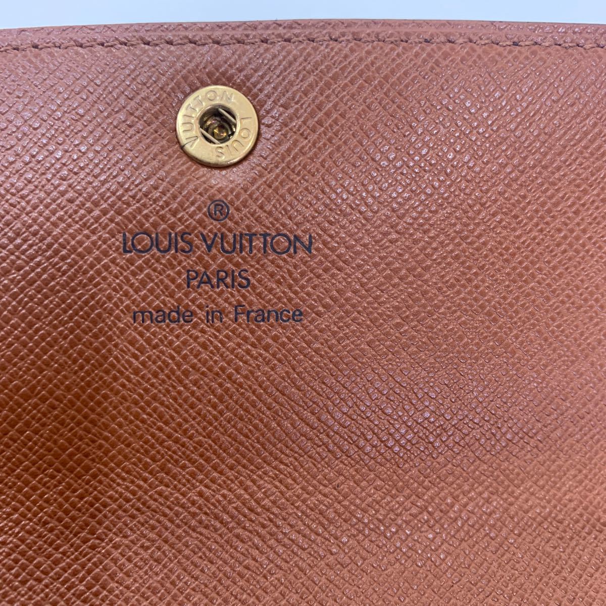 QW3203 LOUIS VUITTON ルイヴィトン モノグラム 三つ折り財布 ポルト トレゾール エテュイシェキエ ブランド財布 ヴィトン LV 財布　1226_画像10