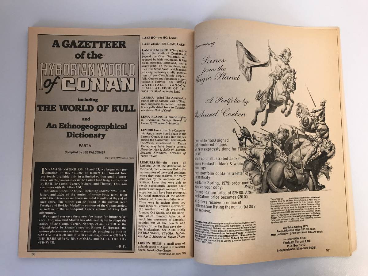 The Savage Sword of Conan the Barbarian 【コナン】(マーベル コミックス) Marvel Comics Vol. 1 No. 36 March 1978年 英語版 _画像9