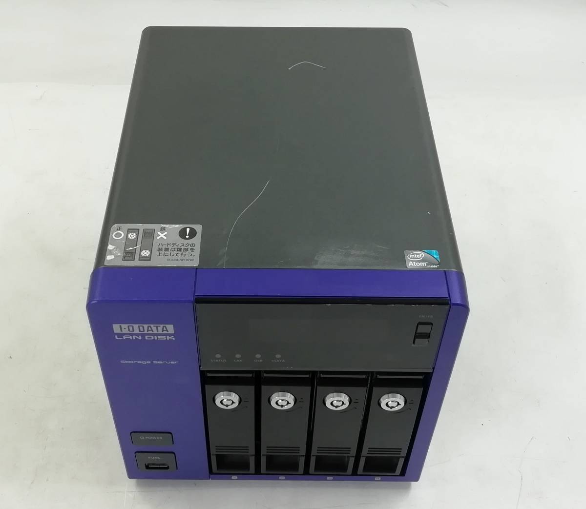 ▼■複数品【ジャンク】I・O DATA LAN DISK Storage Server HDL-Z4WS4C 4ドライブ NAS 4ベイ HDDなし 鍵なし 通電確認済み【H23092018】_画像3