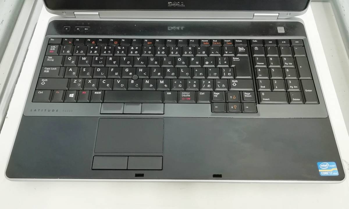 DELL Latitude E6530 Core i7 3740QM メモリ8GB 中古SSD 2.5インチ360GB Windows 10 Pro 64bit バームレストべたつきあり【H23122016】_画像7