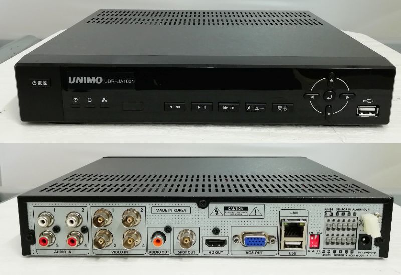Yahoo!オークション - UNIMO 4CH デジタル ビデオ レコーダー Yahoo!オークション - UNIMO 4CH デジタル ビデオ レコーダー
