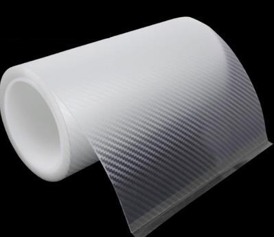 ３Dカーボンテープ 透明 ５ｃｍ ５ｍ 炭素繊維柄 バンパー プロテクター カーラップ フィルム ステッカー_画像1