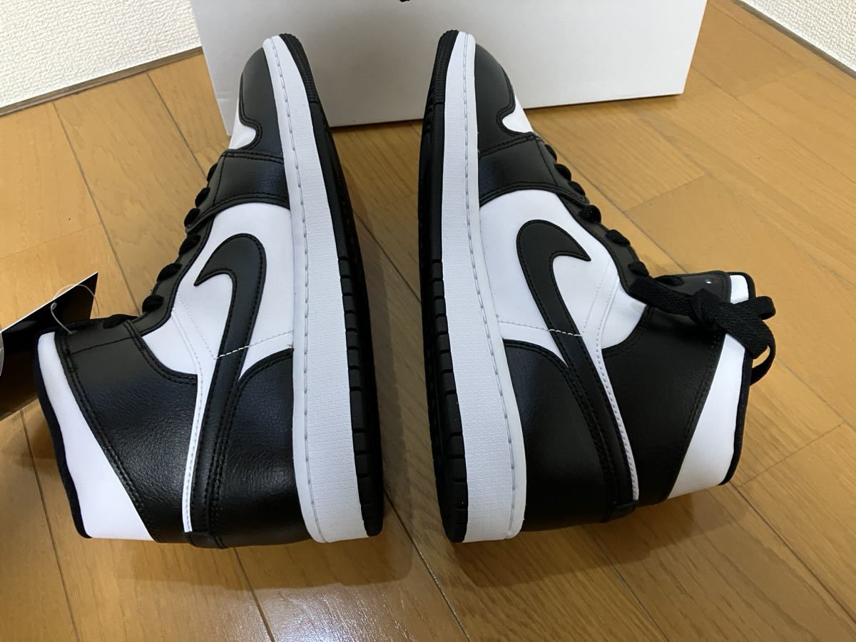 新品 定価\18,700 ナイキ ウィメンズ エアジョーダン 1 ミッド パンダ NIKE WMNS AIR JORDAN 1 MID US11 28センチ DV0991-101_画像8