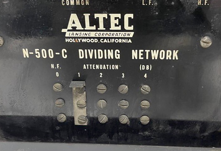 ALTEC HOLLYWOOD VINTAGE N-500-C ネットワーク ペア 。音出し確認済み アルテック ヴィンテージ_画像3