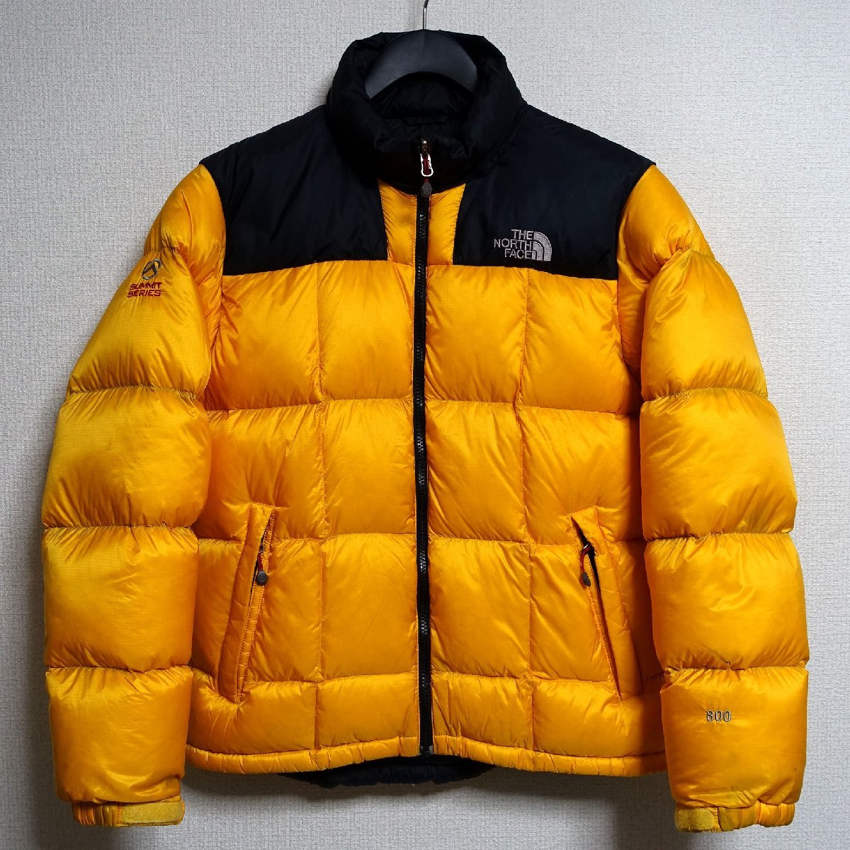 THE NORTH FACE ノースフェイス サミットシリーズ ローツェ ダウンジャケット 800FP メンズ Mサイズ 正規品 イエロー Z1952_画像1