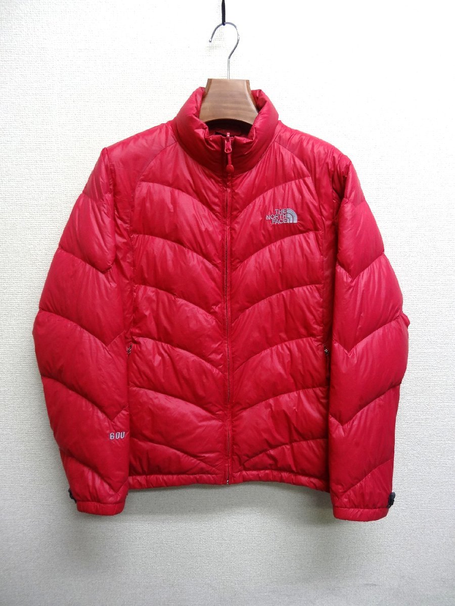 THE NORTH FACE ノースフェイス ダウンジャケット 800FP レディース XLサイズ 正規品 レッド D5240_画像1