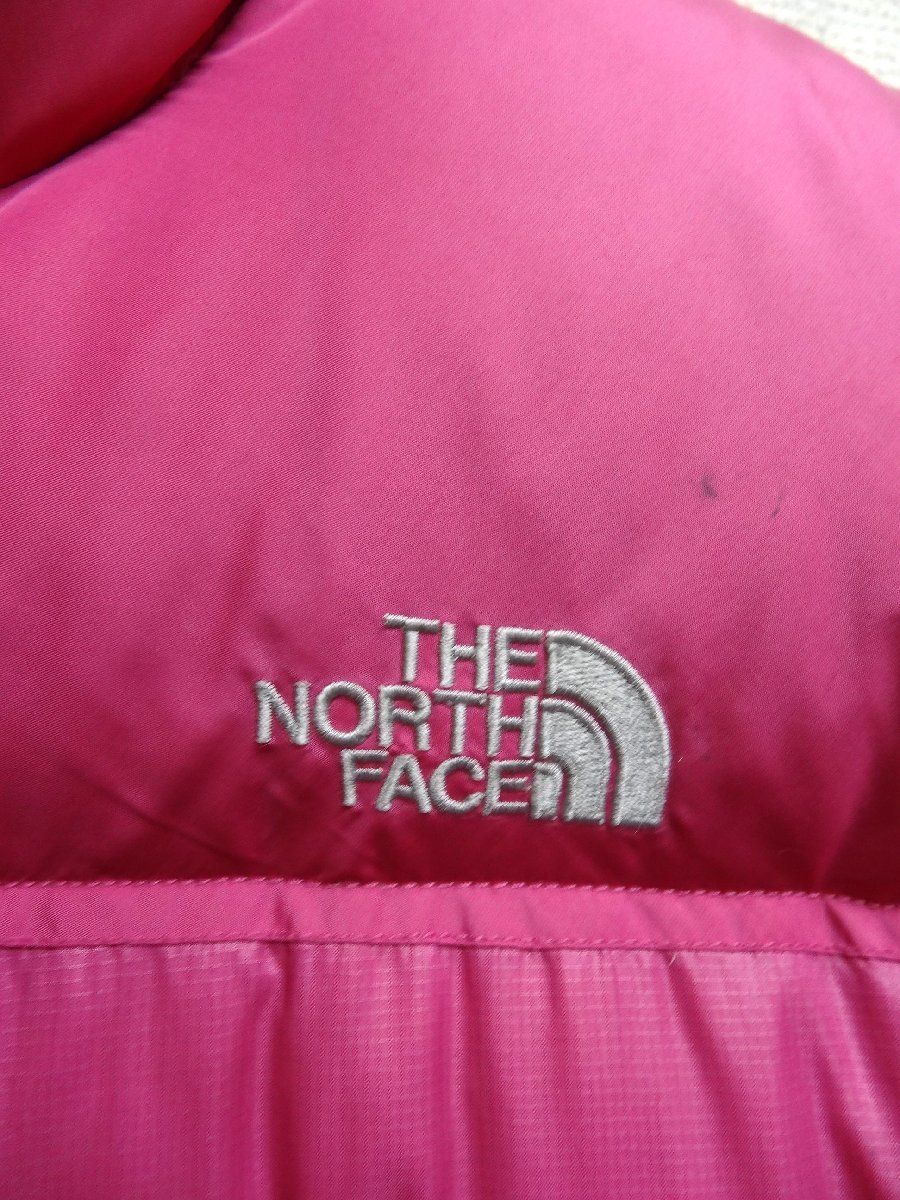 THE NORTH FACE ノースフェイス ヌプシ ダウン ジャケット 700FP レディース Mサイズ 正規品 ピンク D5360_画像4