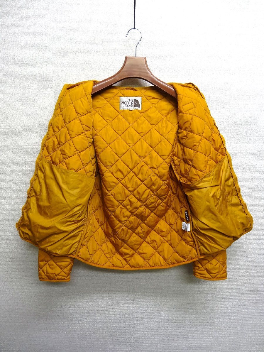 THE NORTH FACE ノースフェイス 中綿ジャケット メンズ Lサイズ 正規品 イエロー D5341_画像3