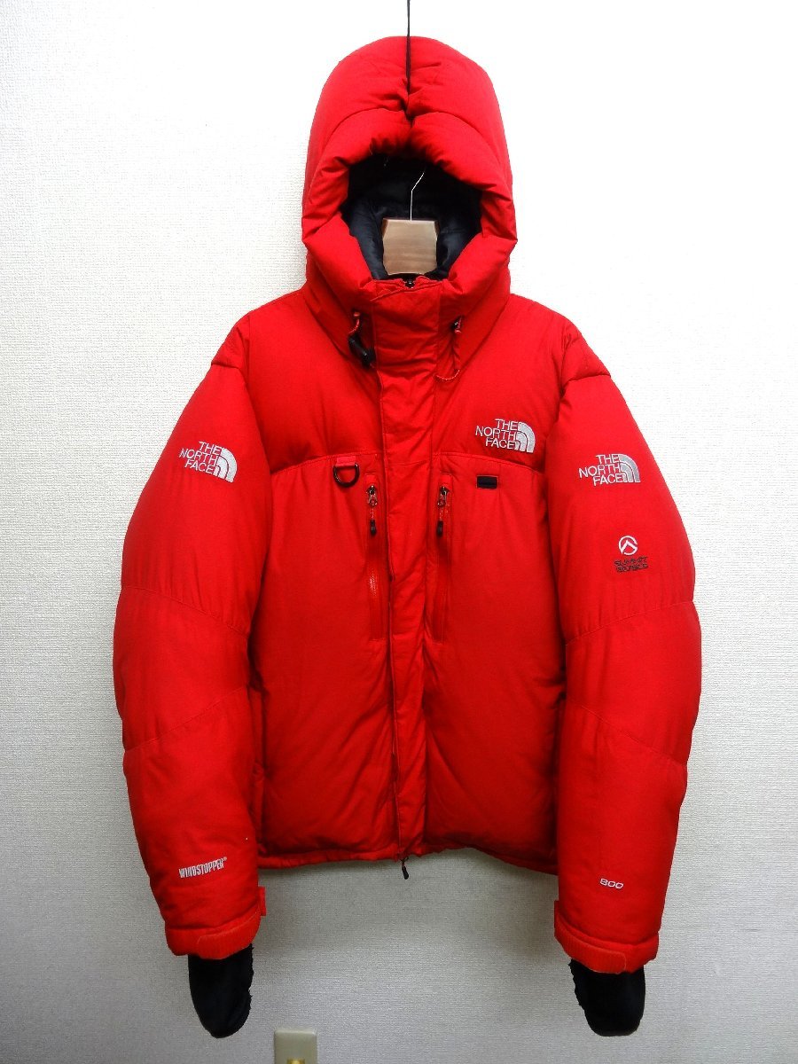 THE NORTH FACE ノースフェイス サミットシリーズ ヒマラヤン パーカ ダウンジャケット 800FP メンズ Lサイズ 正規品 レッド D5536_画像1