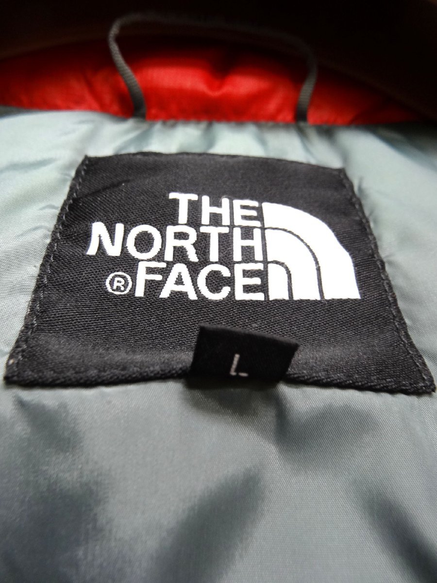 THE NORTH FACE ノースフェイス ヌプシ ダウン ジャケット 700FP レディース Lサイズ 正規品 レッド D5615_画像6