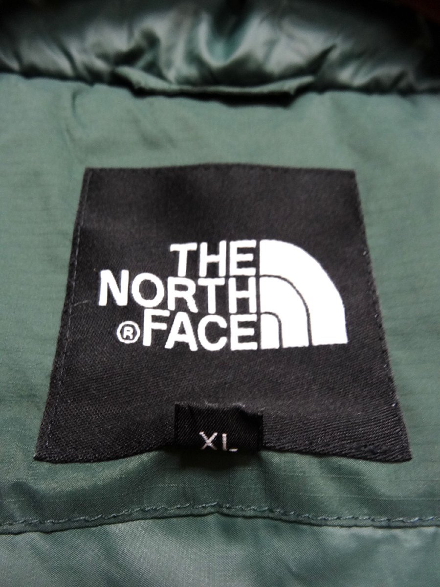 THE NORTH FACE ノースフェイス ハイベント ダウンコート ロング ダウンジャケット メンズ XLサイズ 正規品 グリーン D5658_画像6
