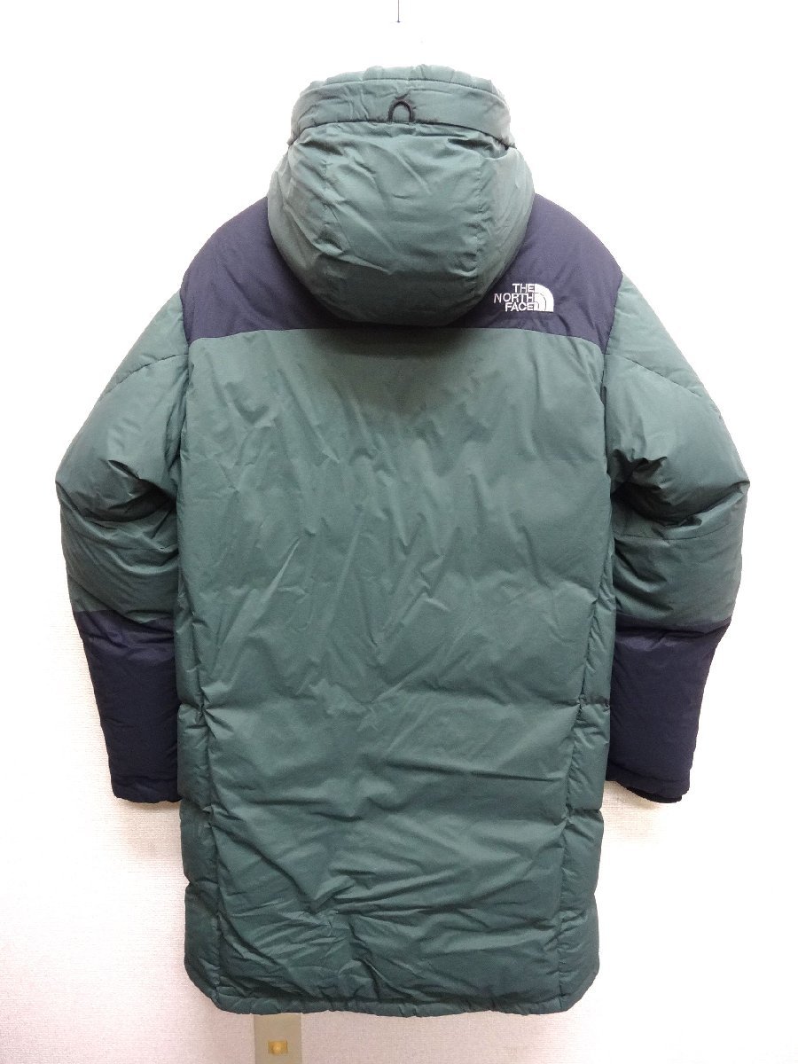 THE NORTH FACE ノースフェイス ハイベント ダウンコート ロング ダウンジャケット メンズ XLサイズ 正規品 グリーン D5658_画像2