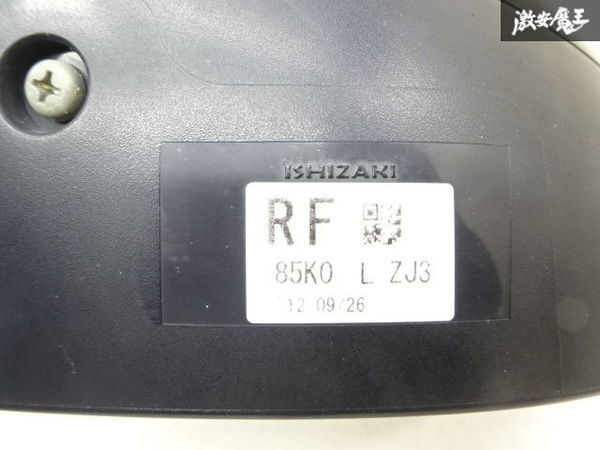 【実働】スズキ 純正 HE22S アルトラパン ドアミラー 右側 運転席側 手動 カラー ZJ3 ブルーイッシュブラックパール3 ISHIZAKI 85K0 棚7-2_画像6