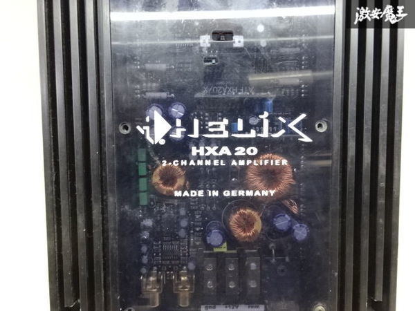HELIX ヘリックス 汎用パワーアンプ アンプ HXA20 HXA20X 2ch 2チャンネル 本体のみ 動作不良品 オーディオ 訳有品 即納 棚6-4_画像2