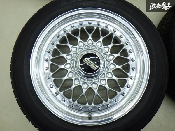 ●【絶版品！ 希少！】 BBS RS043 15インチ 6.5J +36 PCD114.3 5H YOKOHAMA ECOS ES31 185/55R15 82V 20y Y30 セドグロ クラウン 棚S-3の画像4