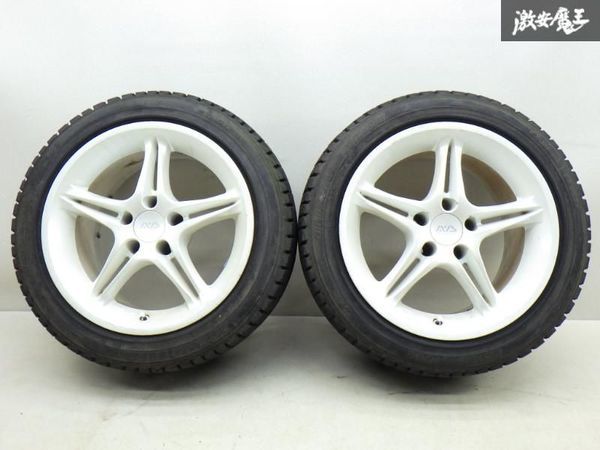 ●ヨコハマ AVS モデル5 17インチ 9J +19 PCD 114.3 5H スタッドレス付 225/50R17 シルビア スカイライン チェイサー スープラ RX-7 棚Q-2_画像1