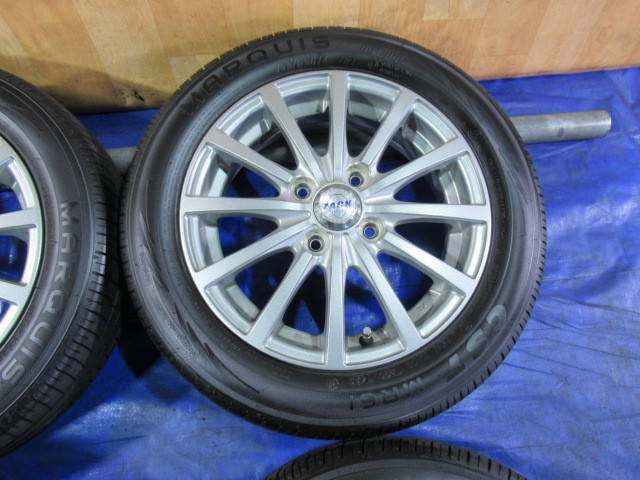 激安即決！MONZA 14-4.5J 4H/100 ET45 + 155/65R14 2023年製 中古4本！ タント ワゴンR ムーヴ ウエイク デイズ スペーシア T007838_画像4