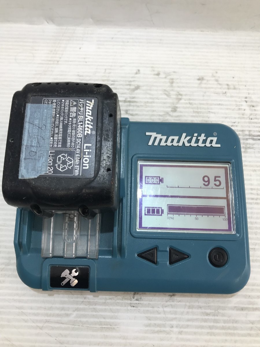 【中古品】makita 14.4v6.0Ahリチウムイオンバッテリー残量表示付 BL1460B 2個セット/IT5VQ6UR7XDC_画像6