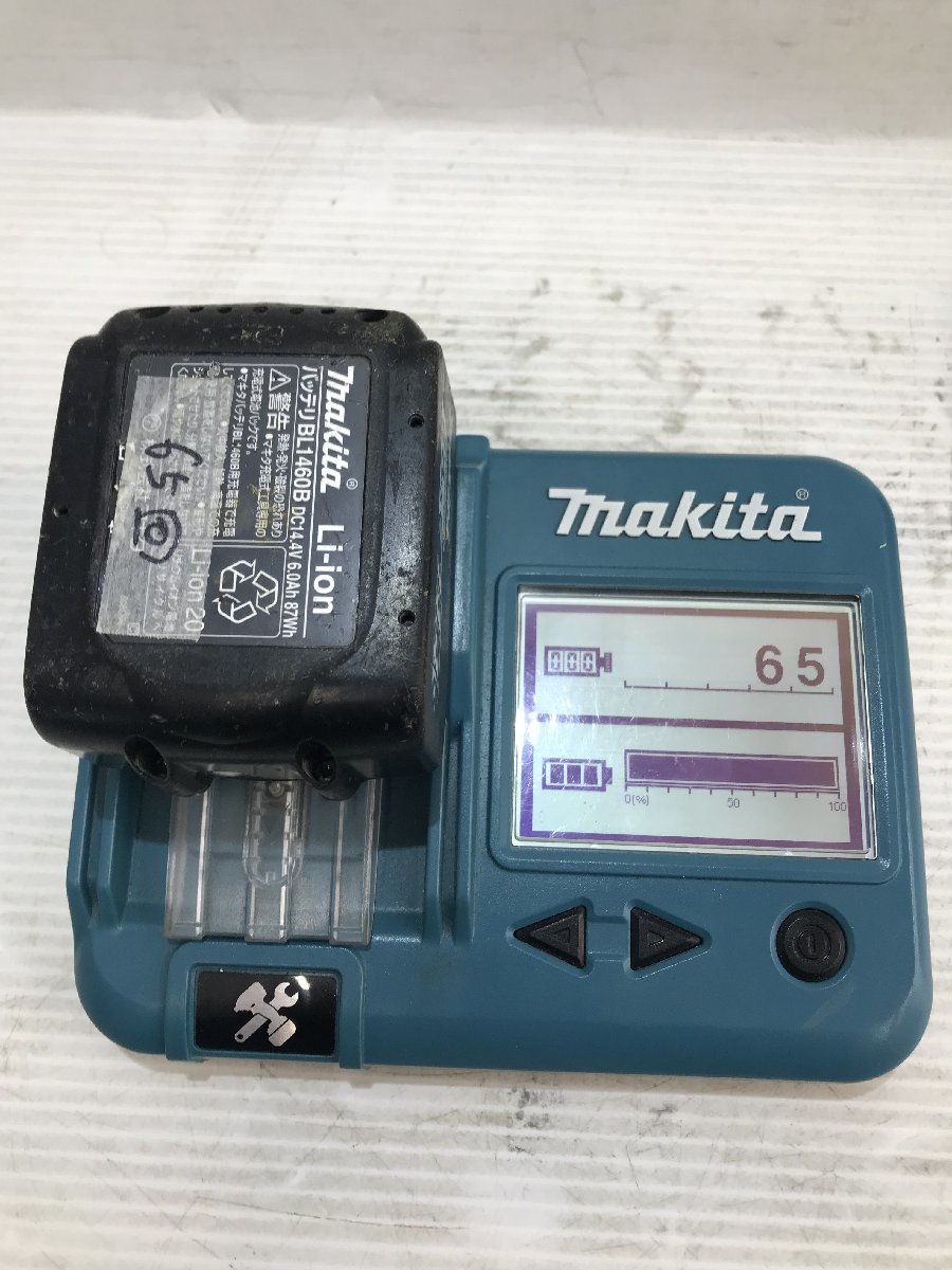 【中古品】makita 14.4v6.0Ahリチウムイオンバッテリー残量表示付 BL1460B 2個セット/IT5VQ6UR7XDC_画像7