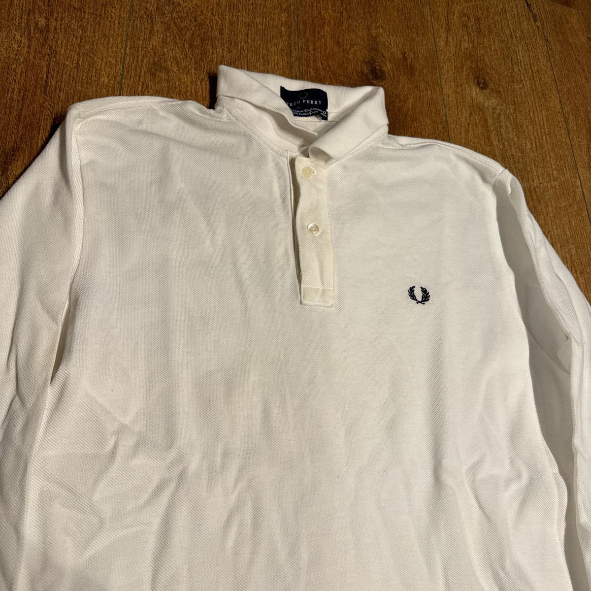 FRED PERRY 長袖ポロシャツ SIZE O _画像4