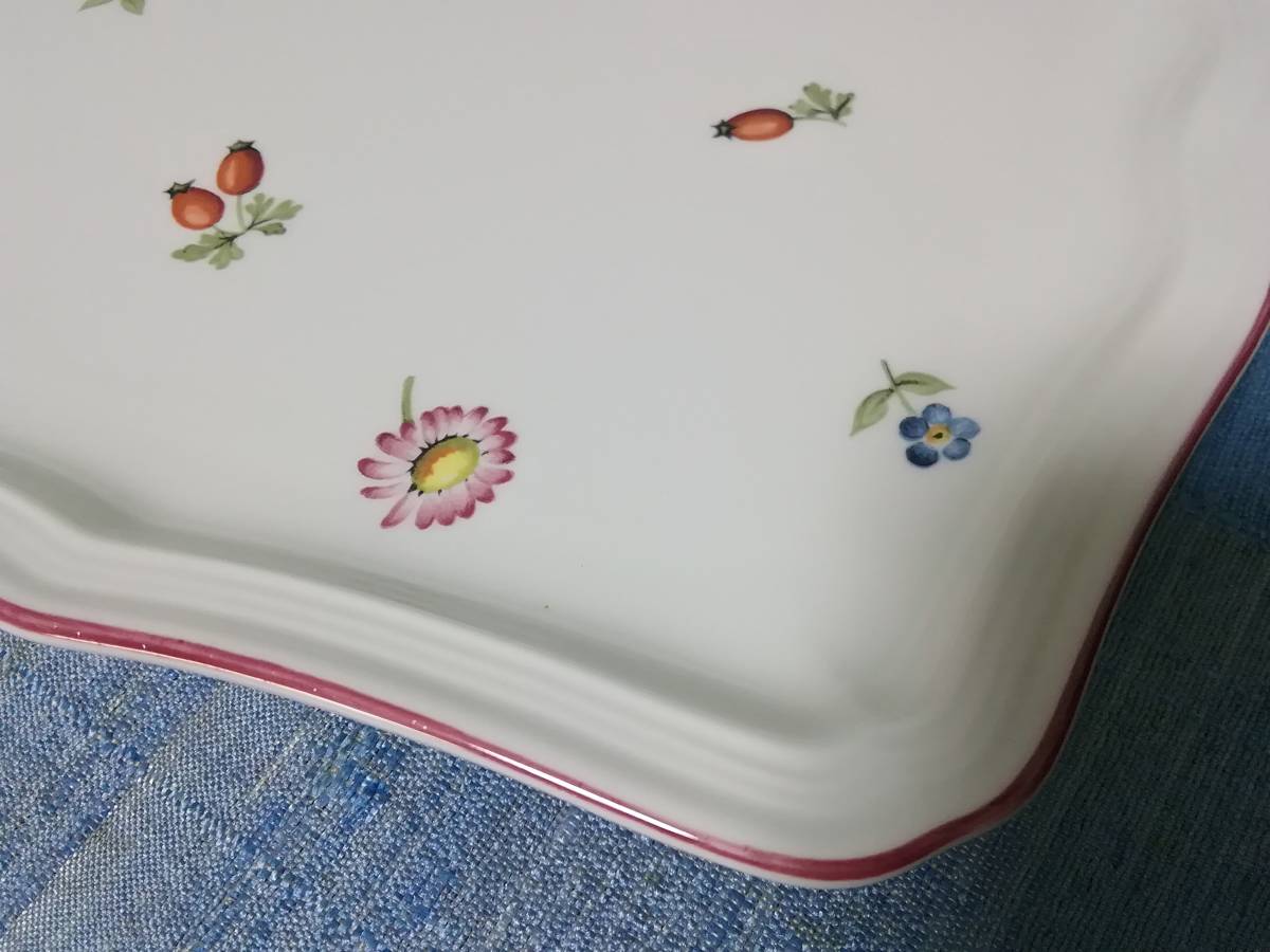 ★★『Villeroy&Boch』ビレロイ&ボッホ・PETITE FLEUR《トレイプレート２枚》　☆極美品☆ ★★_画像3