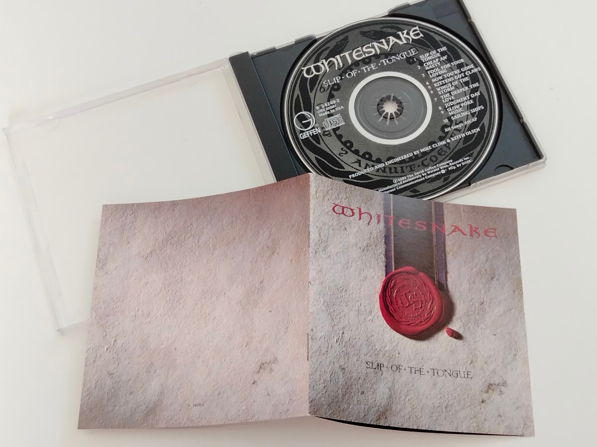 WHITESNAKE / SLIP OF THE TONGUE CD GEFFEN US 924249-2 89年盤,David Coverdale,Steve Vai,Adrian Vandenberg,Rudy Sarzo,Tommy Aldridgeの画像3