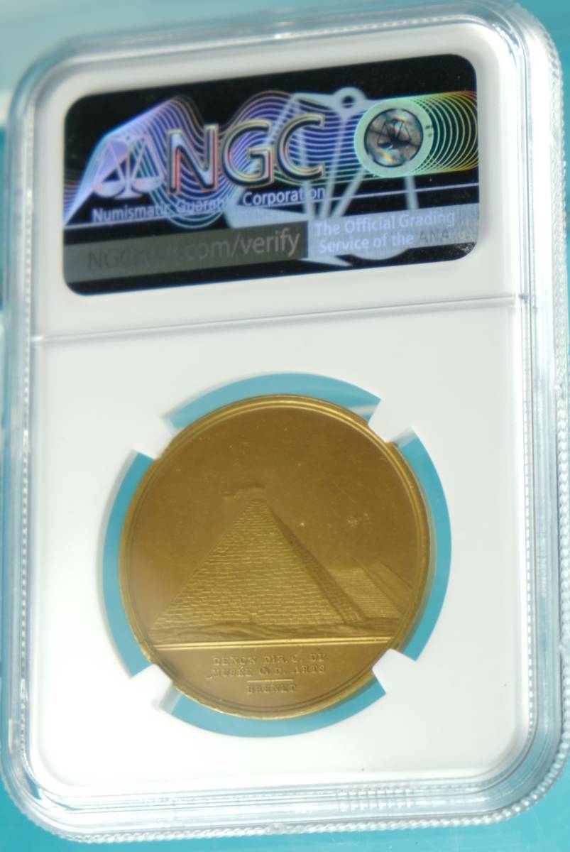  Франция 1798.gi The. стойка mid giruto bronze медаль NGC MS62 Napoleon *ejipto.. кредитная карта OK золотая монета 