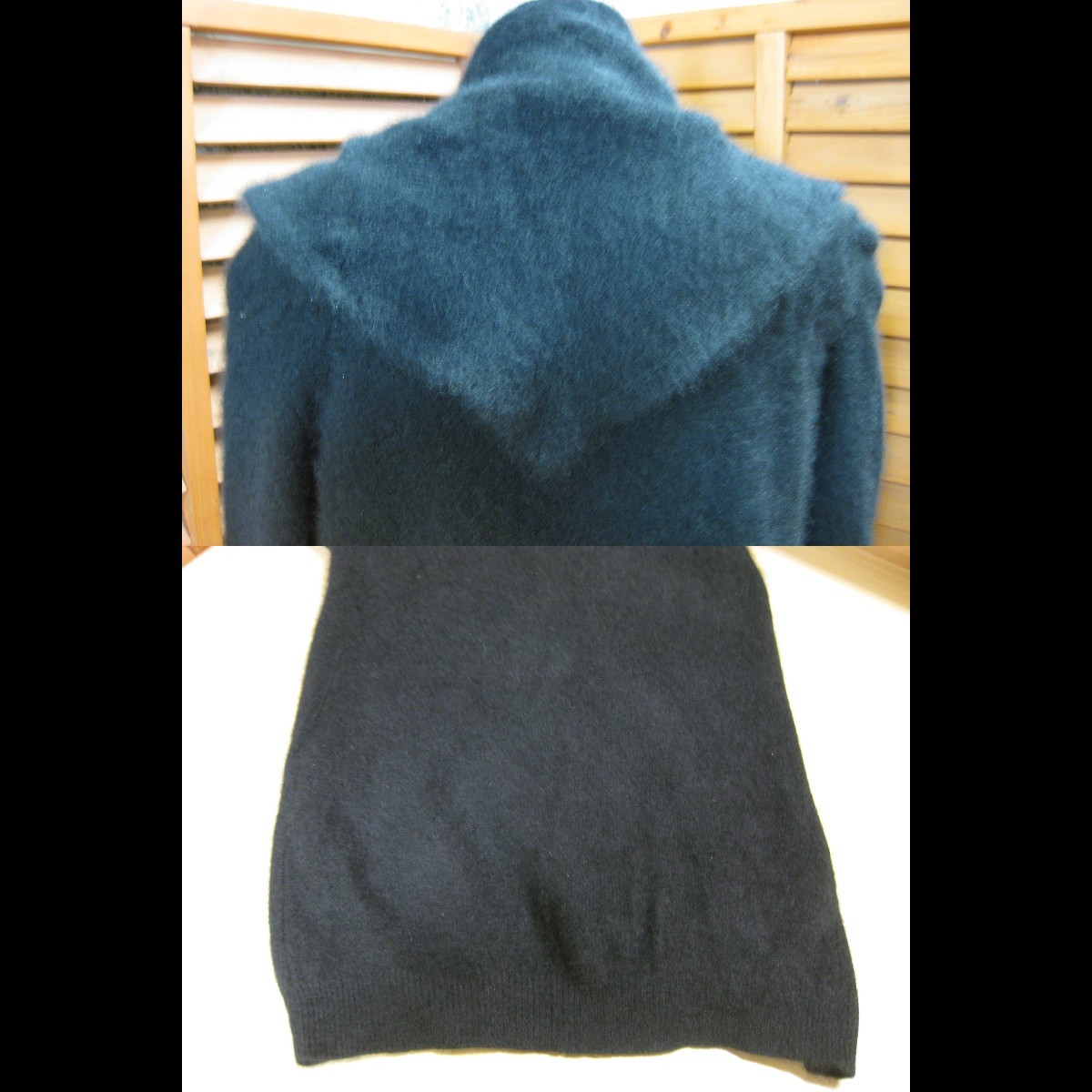 Y free shipping ^839[Zucca Zucca ] cardigan long mo hair style black SIZE M