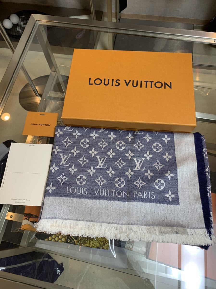 【 未使用品 】 超大判 ルイヴィトン（ Louis Vuitton ） ストール モノグラム スカーフ マフラー M71376_画像2