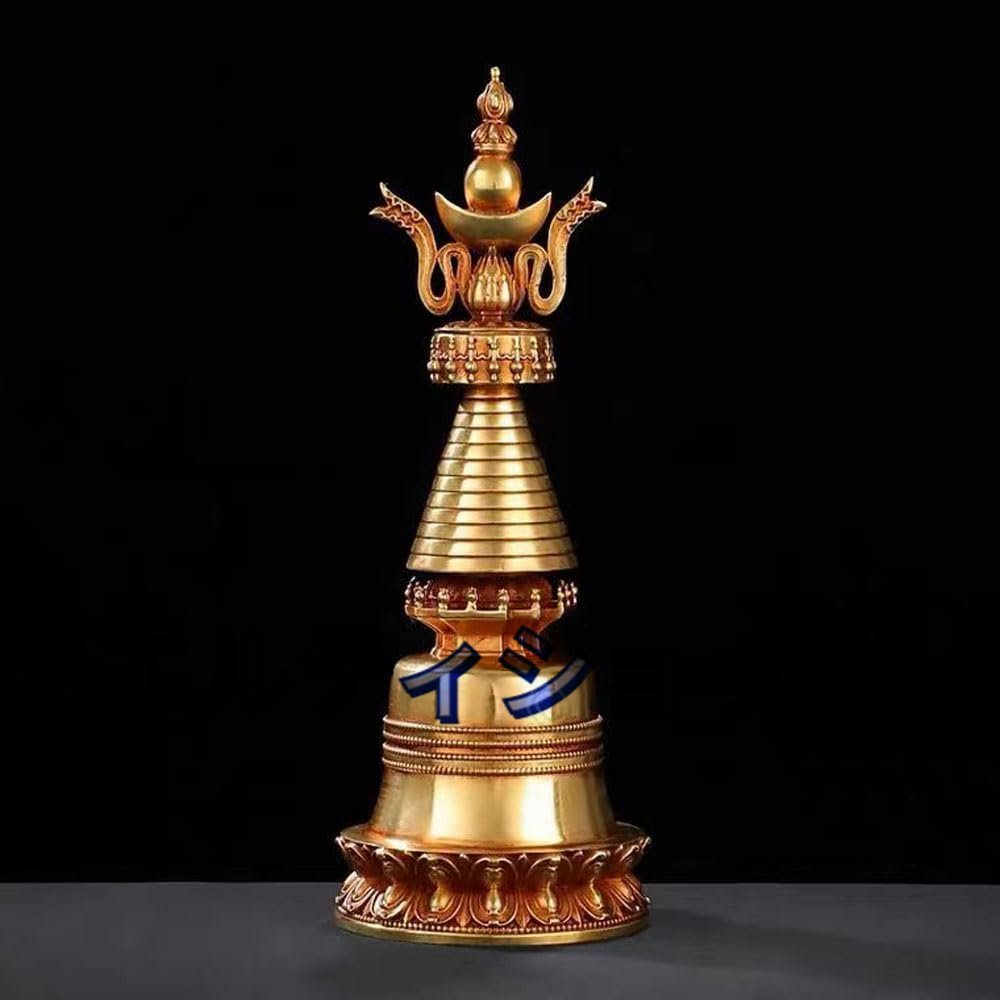 法器】五輪塔 21cm 銅製仏具 風水 開運 供養 護身符 法器】五輪塔 21cm 銅製仏具 風水 開運 供養 護身符