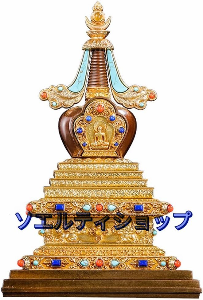 風水グッズ 五輪塔 19cm 銅製仏具 厳しく 開運グッズ 置物 法器 風水グッズ 五輪塔 19cm 銅製仏具 厳しく 開運グッズ 置物 法器