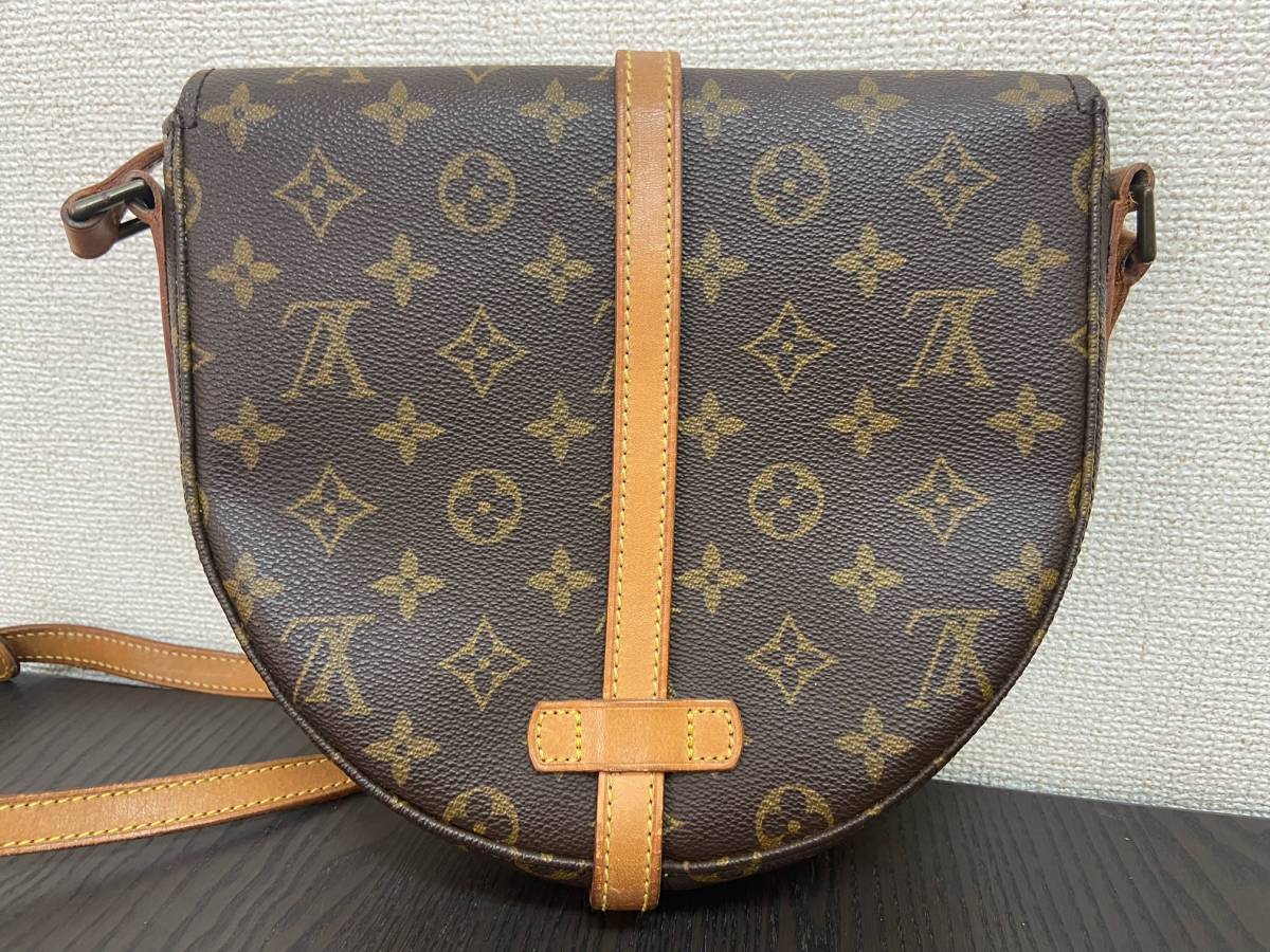 【ジャンク】LOUIS VUITTON ルイヴィトン LV シャンティ ショルダーバッグ モノグラム ブラウン_画像2