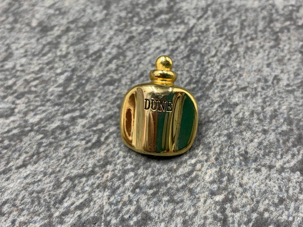【 Christian Dior DUNE ブローチ ボトルデザイン ピンバッチ 】クリスチャンディオール デューン 香水 ゴールド色の画像3
