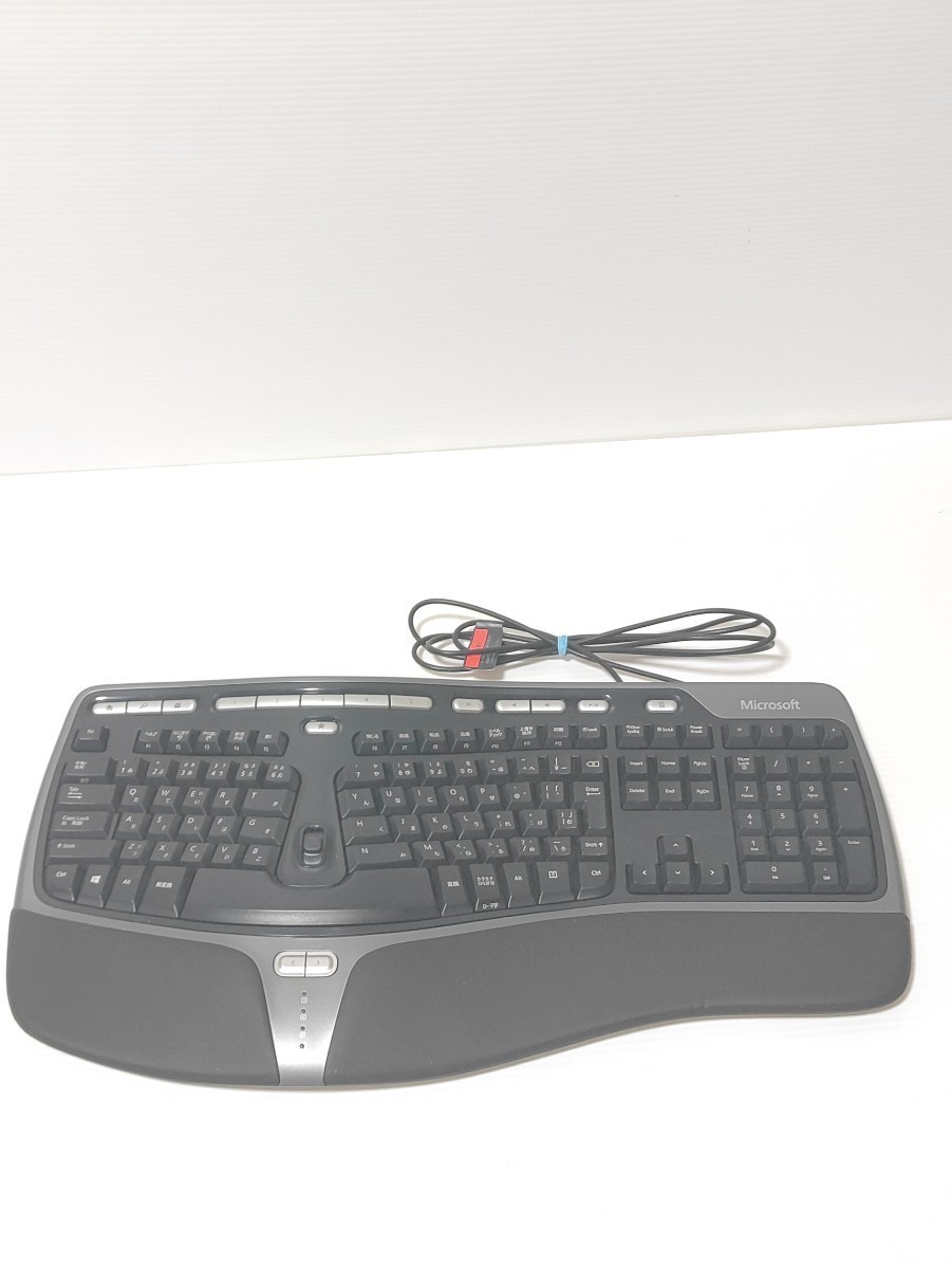 Microsoft Natural Ergonomic Keyboard 4000 有線人間工学デザイン マイクロソフト エルゴノミックキーボード 日本語配列 タッチタイピング_画像1