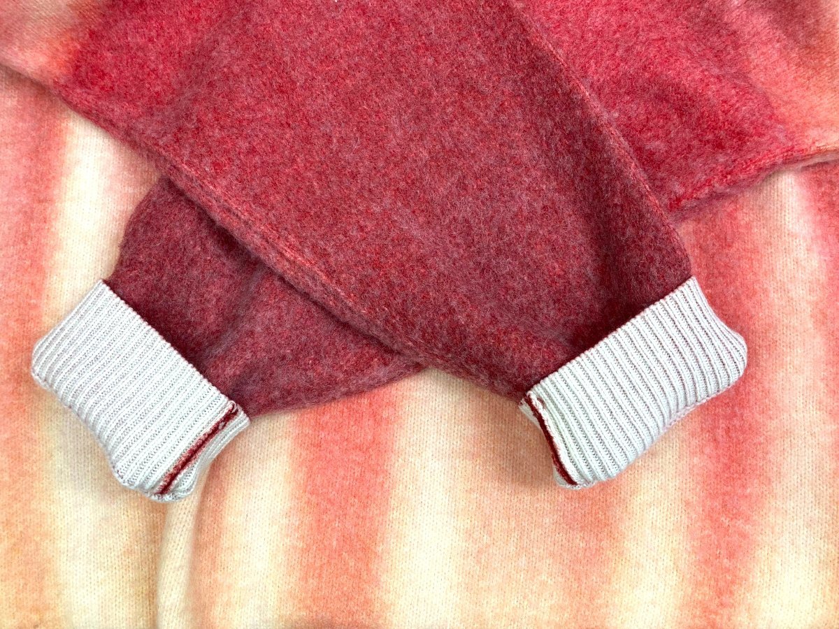 Supreme (シュプリーム) Blurred Logo Sweater ブラードロゴセーター 2023FW セーター ニット ウール M レッド メンズ /027_画像4