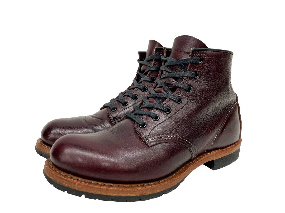 RED WING (レッドウィング) 9011 ベックマン USA製 2014年製 レザーシューズ ブーツ ブラックチェリー 7D 25cm ブラウン メンズ/028_画像1